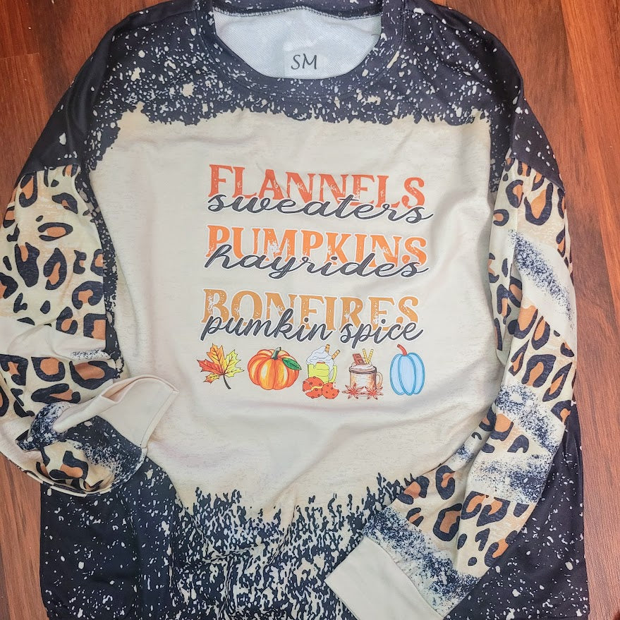 Flannels, Pumpkins, Bonfires Long Sleeve