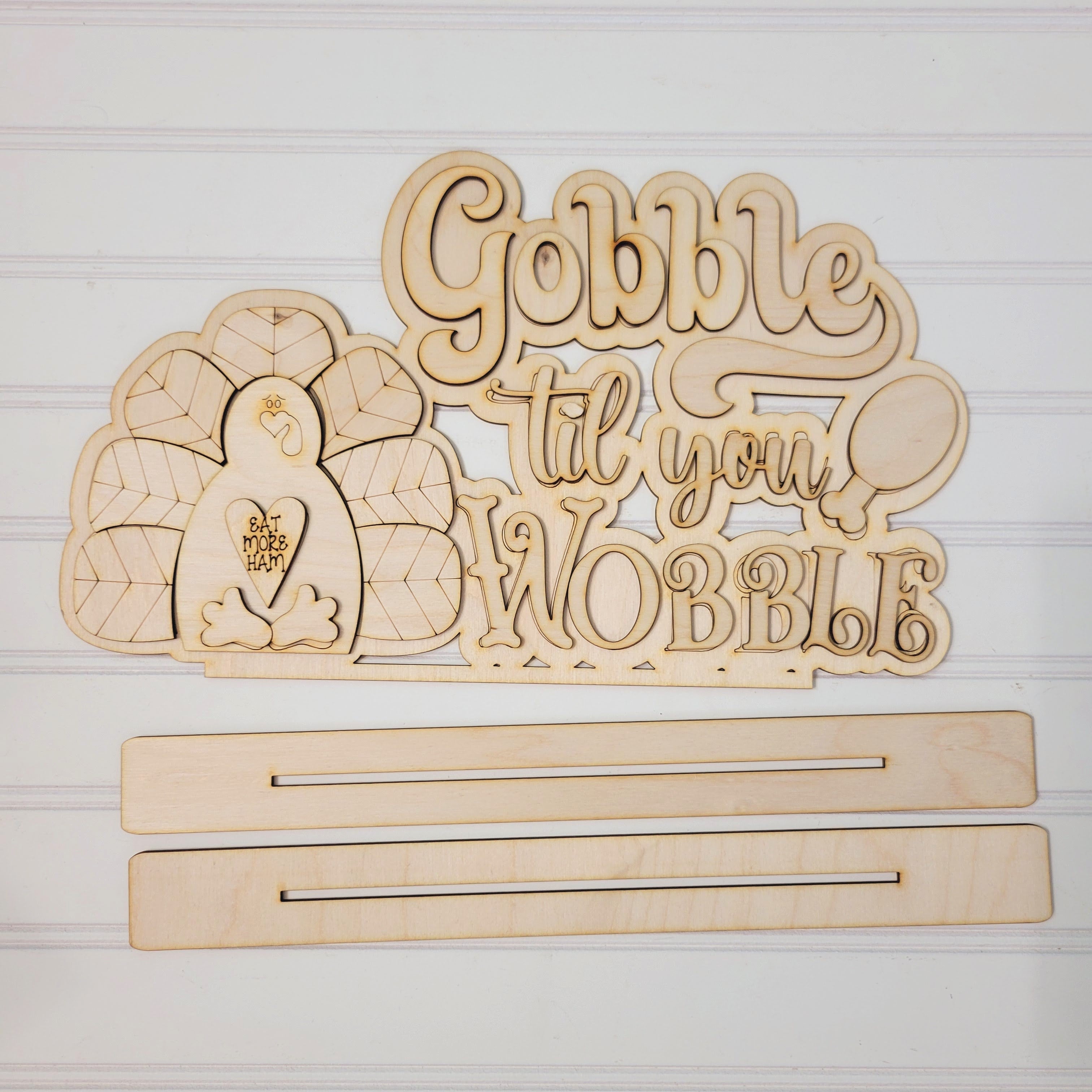 Gobble Till You Wobble Shelf Sitter DIY Blank