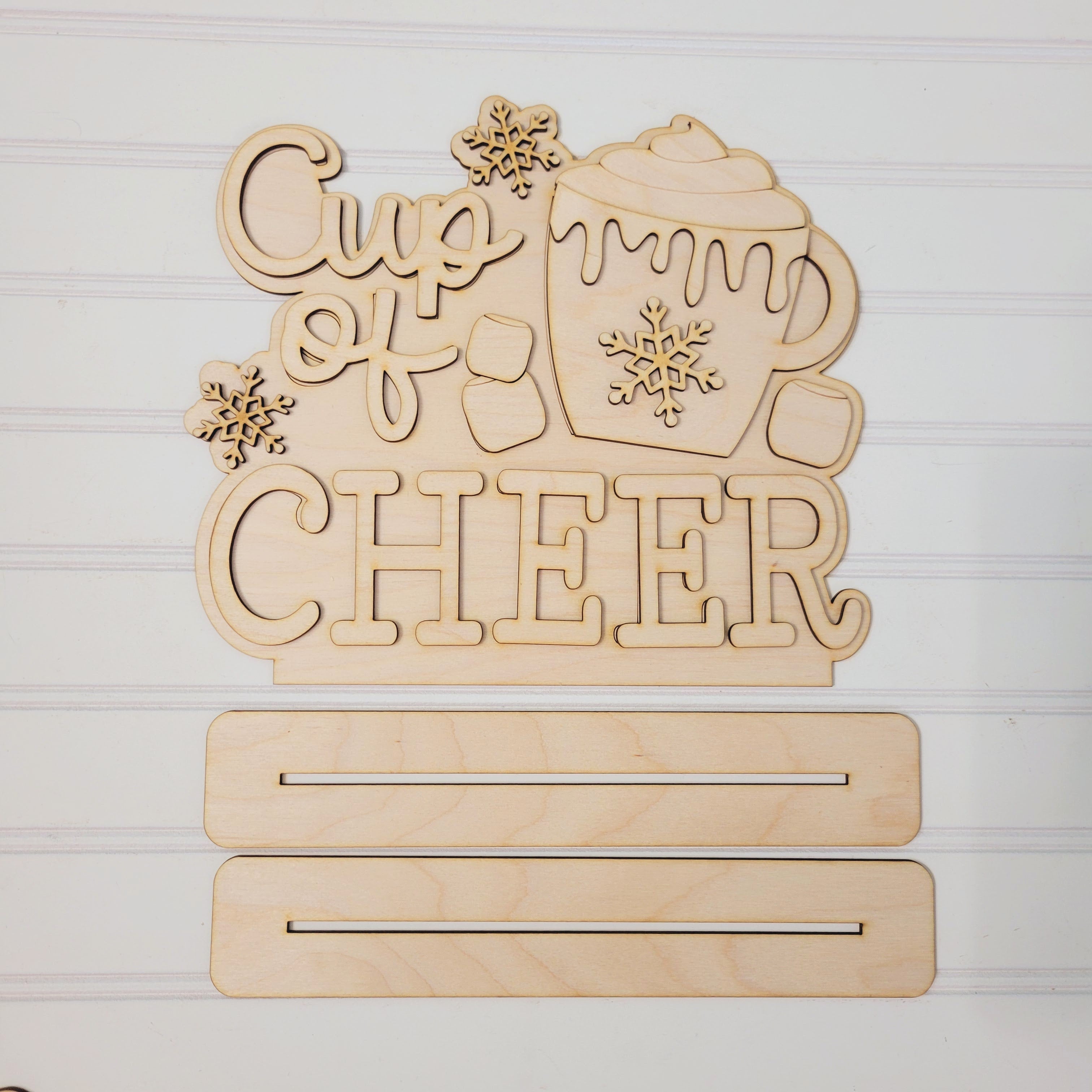 Cup of Cheer Shelf Sitter DIY Blank