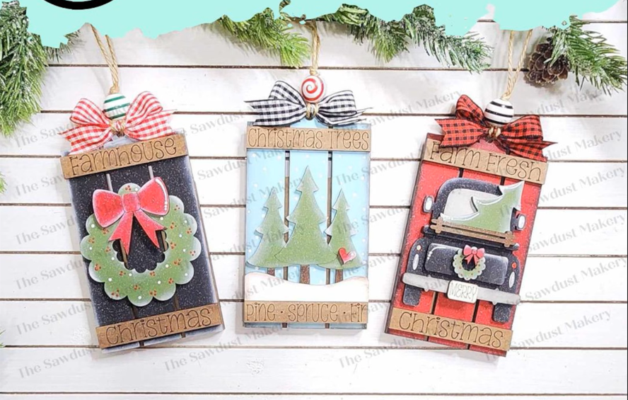 Farmhouse Pallet Ornaments- Paint Party