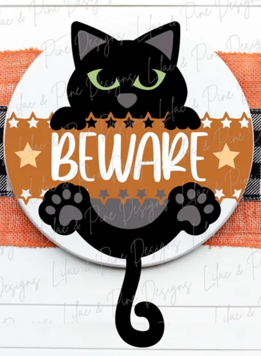 Beware Cat Round