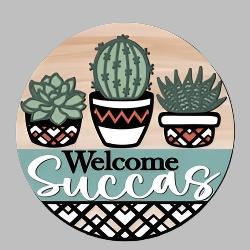 Welcome Succas Round- Paint Party Kit