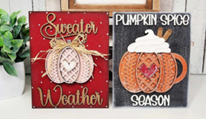 Sweater Weather Plaque & Frame Set