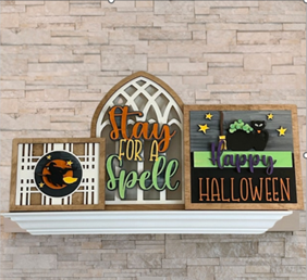 Stay for a Spell Mix & Match Mantle Set- Paint Party Kit