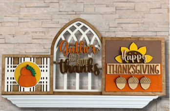 Gather & Give Thanks Mix & Match Mantle Set- Paint Party Kit