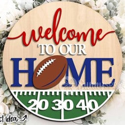 Welcome to Our Home Football- DIY Blank