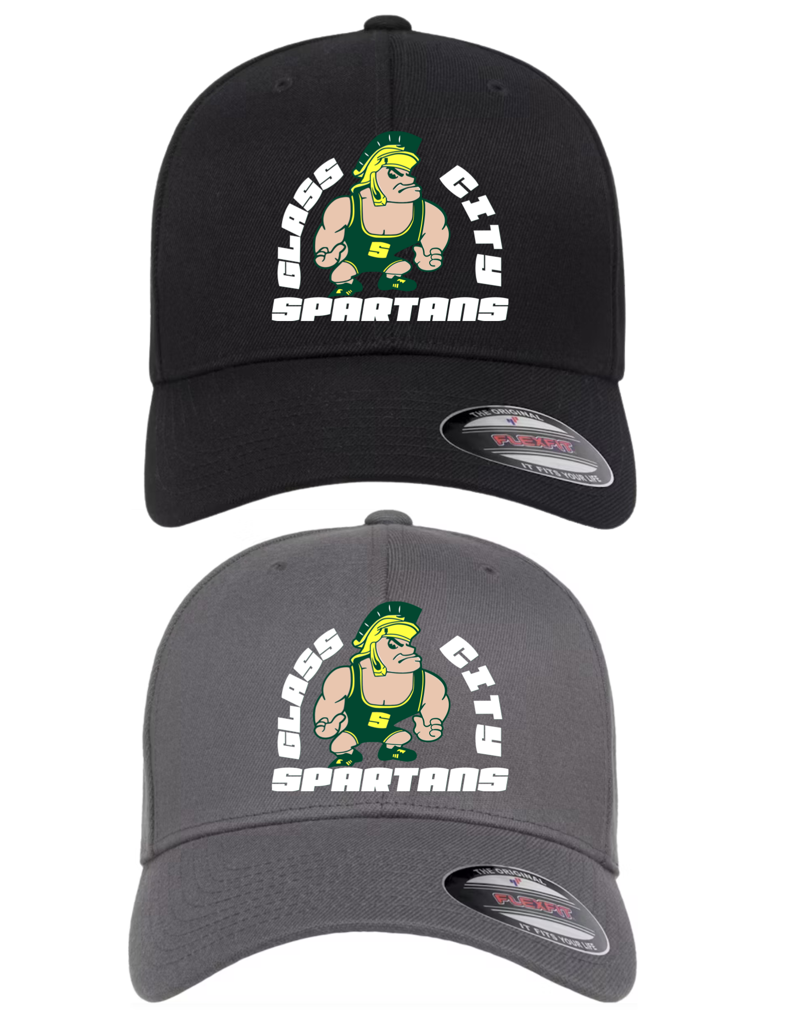 Glass City Spartan Adult Flex Fit Hat