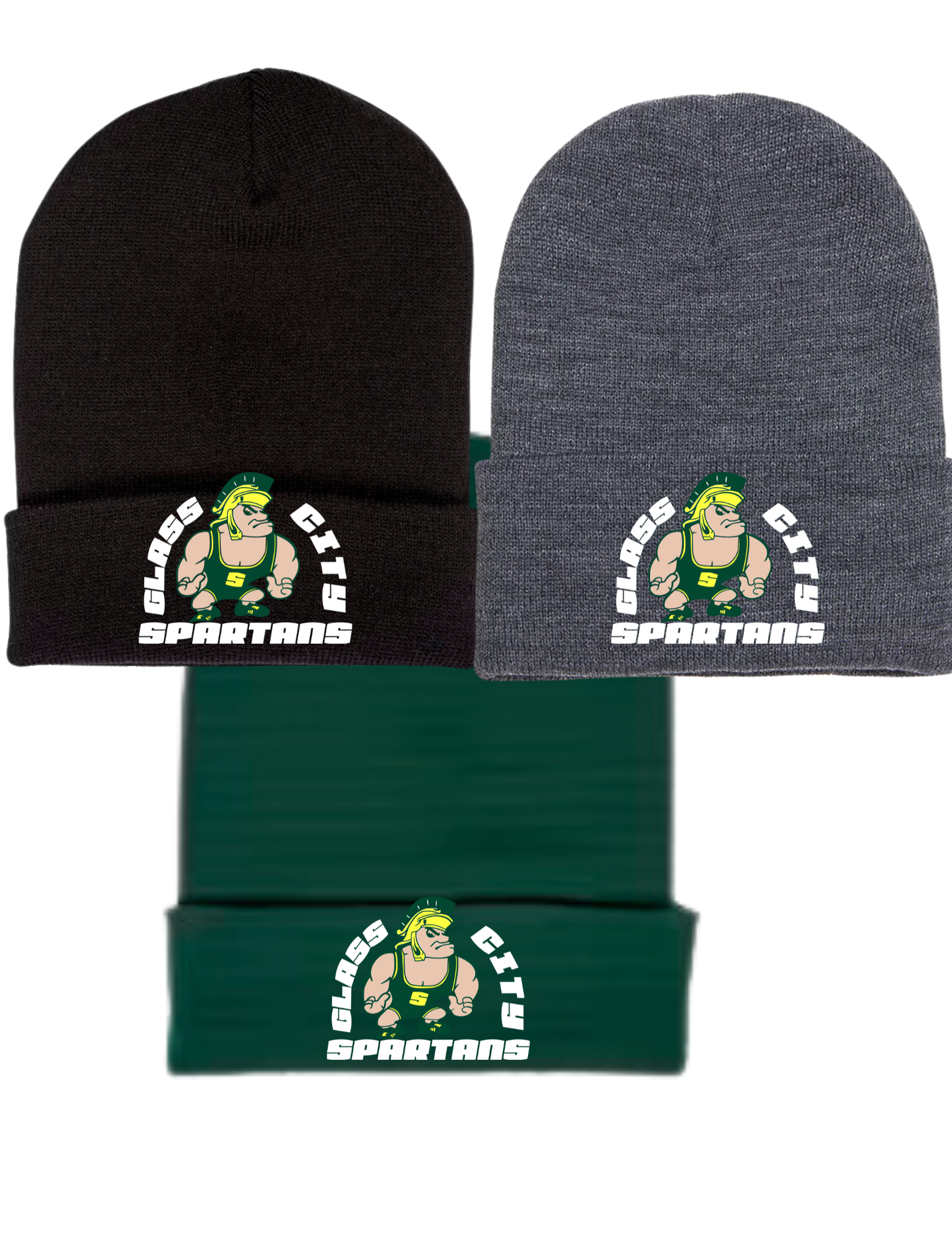 Glass City Spartans Cuffed Beanie