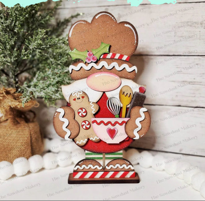 Gingerbread Baking Gnome- Paint Party