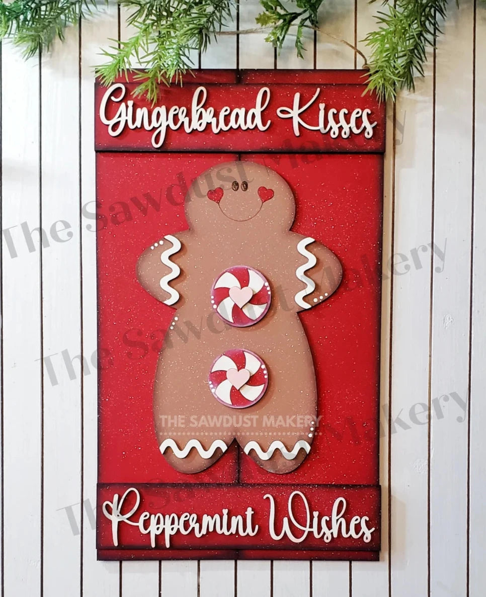 Gingerbread Kisses & Peppermint Wishes Pallet- Paint Party