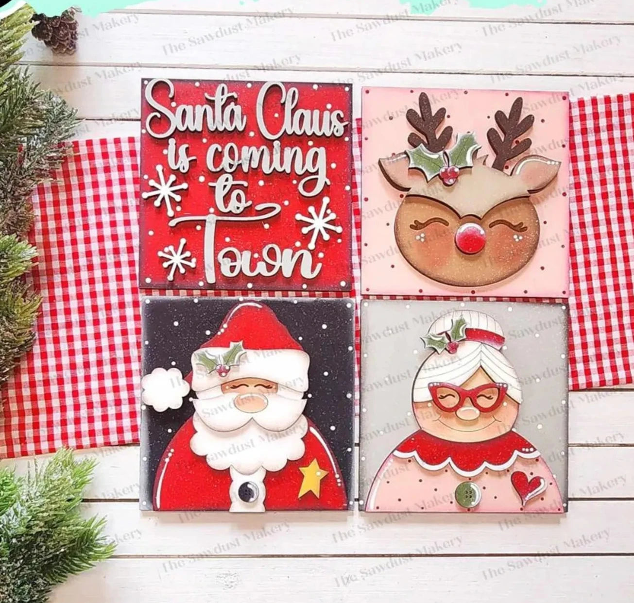 North Pole Quad Mix & Match Tiles