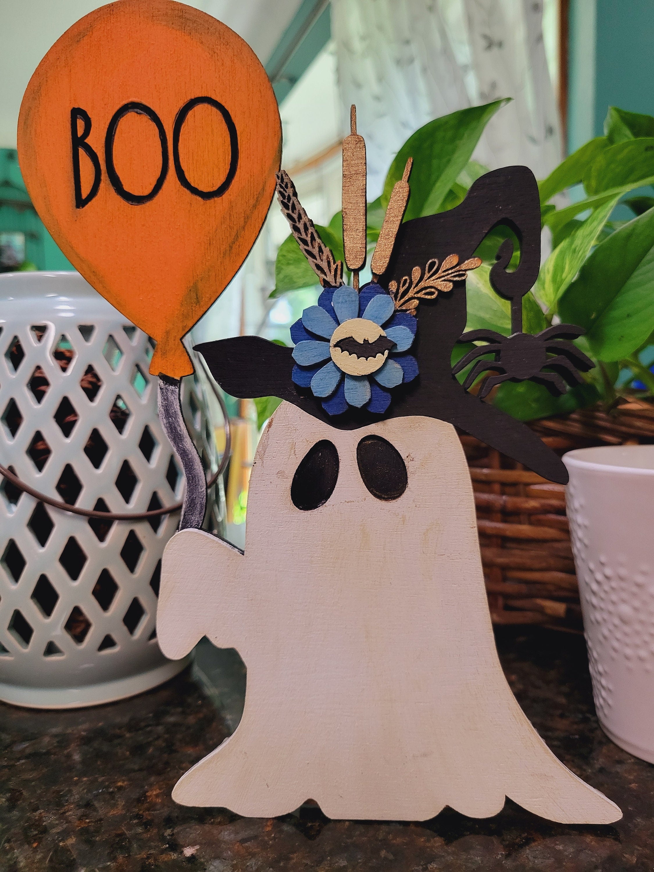 Boo Balloon Ghost Shelf Sitter- DIY Blank