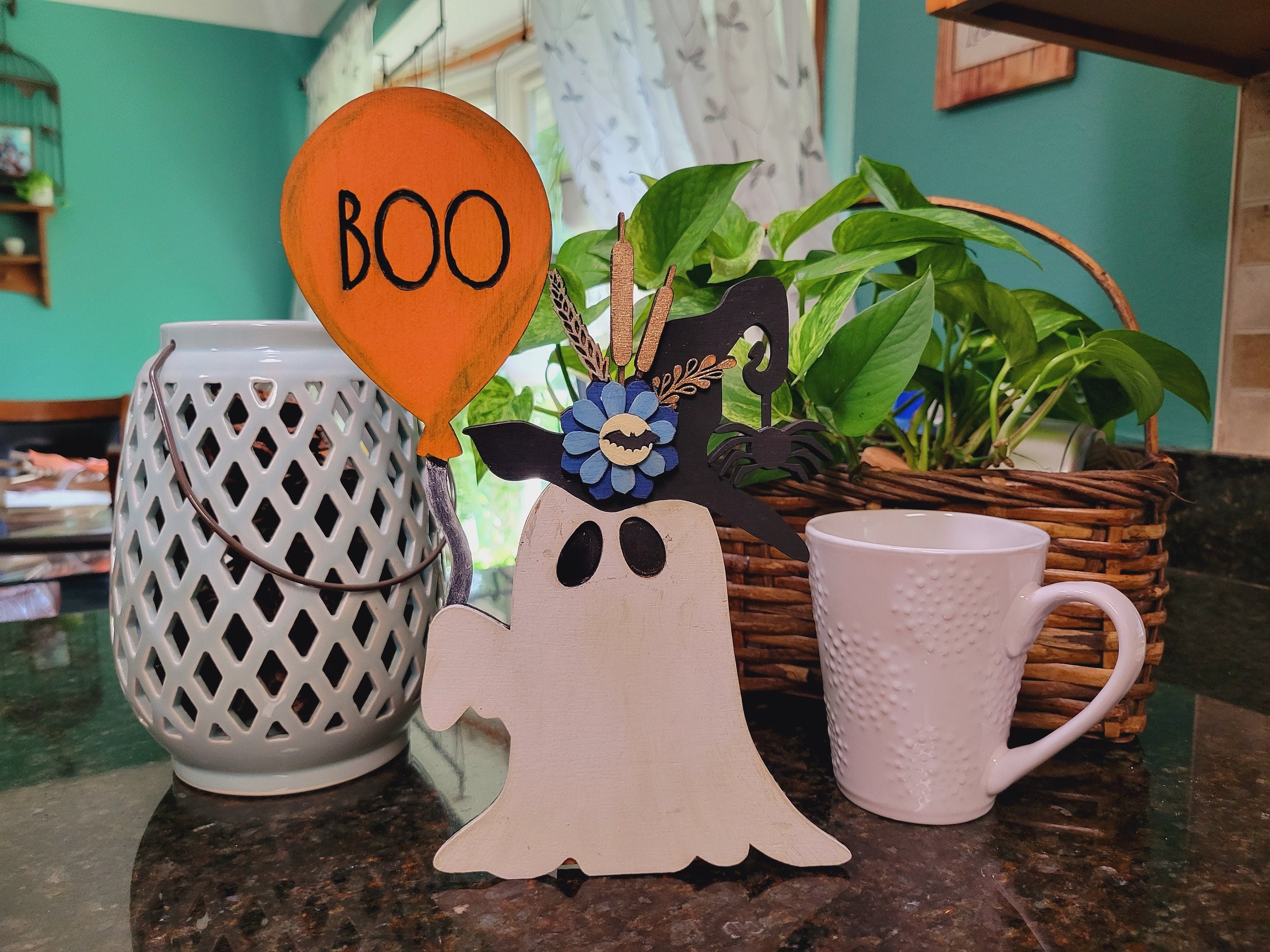 Boo Balloon Ghost Shelf Sitter- DIY Blank