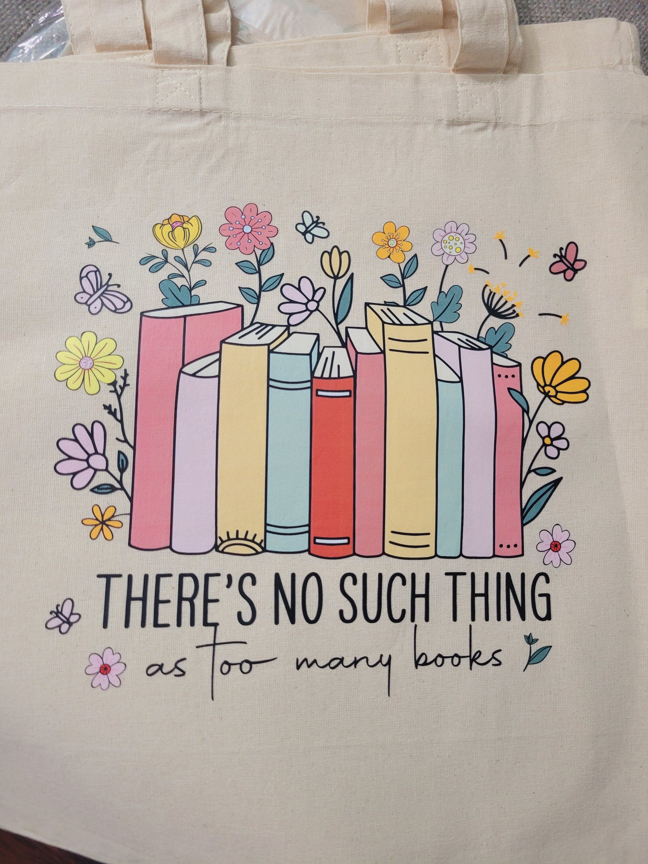 There is no such thing as too may books-Long, Short Sleeve T, Tote Bag, Crew, Hoodie, Unisex/Youth