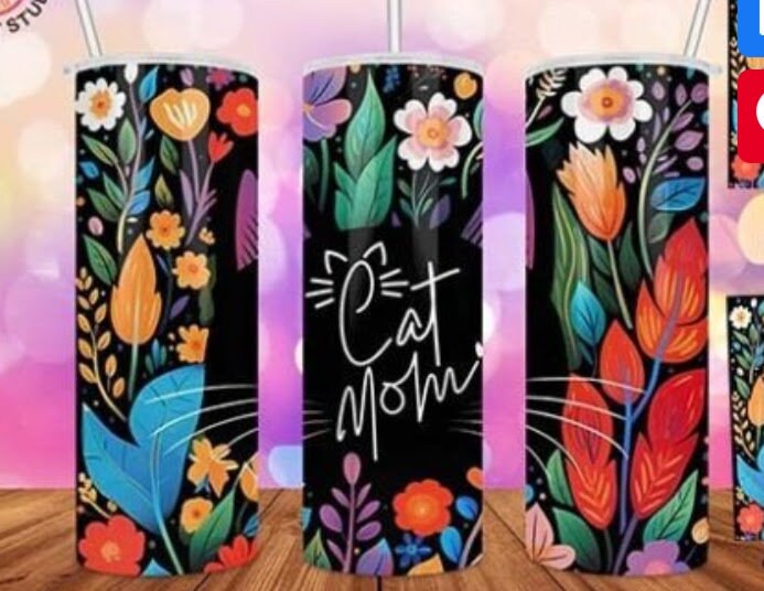 Cat Mom 20oz Sublimated Tumbler