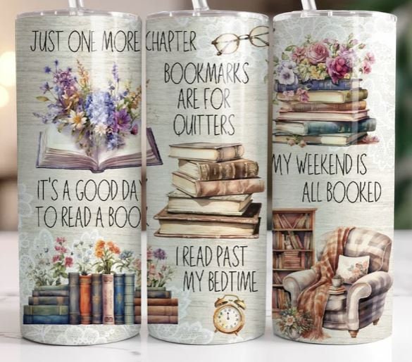 Bookish Quotes 20oz Sublimated Tumbler