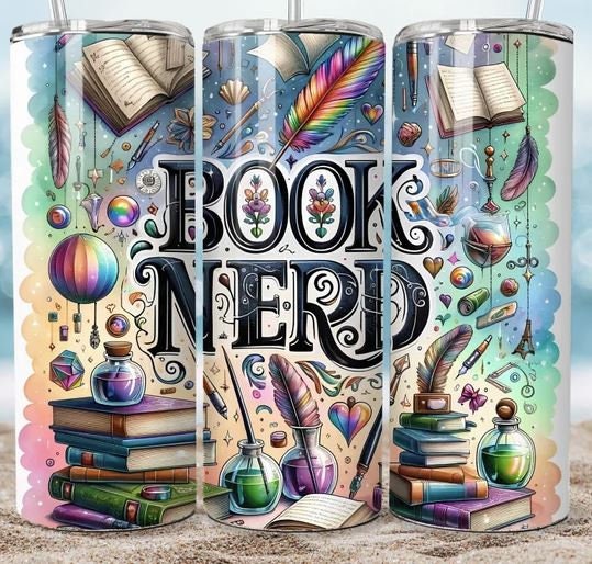 Book Nerd 20oz Sublimated Tumbler