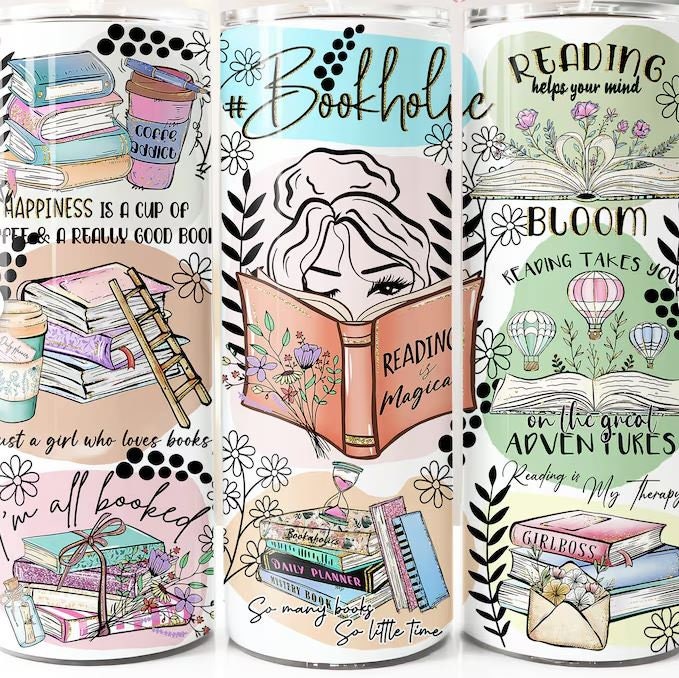 Bookaholic 20oz Sublimated Tumbler