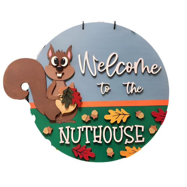 Welcome to the Nuthouse Squirl Round- DIY Blank